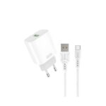 Carregador Denmen DC07T 18W + cabo Tipo C