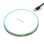 Carregador Wireless Techsuit RGB 15W Fast Branco